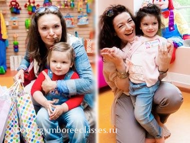 Марина Могилевская и Алена Хмельницкая с дочками